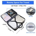 thumbnail image 4 of Mochila de viaje para portátil Taygeer 35 L con puerto de carga USB negra, 4 of 8