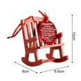 thumbnail image 6 of Vnanda Christmas in Heaven Memorial Ornament Mini Wooden Rocking Chair with Meaningful Tag Sign Christmas Tree Hanging Pendant Winter Holiday Commemorate Xmas Home, 6 of 8