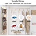 thumbnail image 5 of Lirex 6 Pocket over The Door Purse Organizer with Zipper, PVC Visual Compartment, Dust-Free, Cream White, 5 of 7