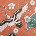 thumbnail image 1 of oneOone Rayon Orange Fabric Asian Japanese Pattern Sewing Material Print Fabric By The Yard 56 Inch Wide, 1 of 4