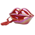 thumbnail image 1 of Teléfono residencial, galvanoplastia, divertido, de moda, teléfono con labios, teléfono con labios galvanizado, hecho a medida para la perfección, 1 of 8