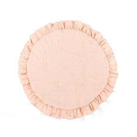 UPC: 0194938034272 | Lush Décor Baby Round Ruffle Play Mat B Single 36 Diameter