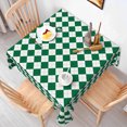 thumbnail image 6 of Tchckioa 54x54 Inch Square Tablecloth,Waterproof Table Cloth for Kitchen Decor,Green and White, 6 of 6