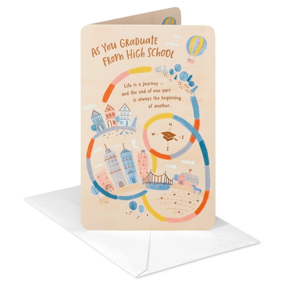 American Greetings Graduation Card for High School Graduate (Journey of Life)
