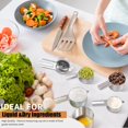 thumbnail image 4 of YIXINGCHEN Measuring Cups and Spoons Set of 14, 7 Stainless Steel Nesting Measuring Cups, 7 Measuring Spoons, Dry Measure Cups Stainless Steel & Baking Metal Measuring Cups, Kitchen Gadgets f 923-968, 4 of 7