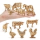 thumbnail image 1 of Juego de muñecas Jadeshay Modelo de animales de granja 12 piezas PVC, 1 of 11