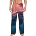 thumbnail image 2 of Lsque Sunshine Ocean Whale Print Men's Pajama Pants, Lounge Pant - Comfortable Home Wear,Elastic Waistband, Stylish Design-Large, 2 of 9