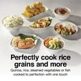 thumbnail image 4 of Proctor Silex 16 Cup Rice Cooker & Food Steamer with Steam & Rinse Basket, Black, 4 of 8