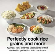 Proctor Silex 16 Cup Rice Cooker & Food Steamer with Steam & Rinse Basket, Black