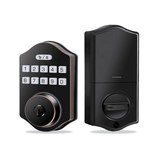 Keyless Entry Door Lock, Electronic Deadbolt with Keypad, Auto Front Door Lock, 100 Users Codes with Anti-Peeking