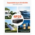 thumbnail image 5 of VEVOR 24V 100Ah LiFePO4 Lithium Battery, Built-in 50A BMS, Deep Cycle Lithium Rechargeable Battery with Low Temperature Protection, 4000+ Cycles, Max. 2560Wh, for RV, Camper, Trolling Motors, Marine, 5 of 9