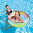 thumbnail image 2 of Anneau Flottant Transparent, Anneau de Natation Gonflable à Sequins, Anneau de Natation Coloré et Durable, 2 of 5
