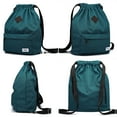 thumbnail image 5 of KAUKKO Cordón Deportes Mochila Gimnasio Yoga Bolsa Hombro Mochila para Hombres y Mujeres KAUKKO  K1031-Lakeblue, 5 of 5