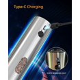 thumbnail image 2 of TEMOGU-Rechargeable Electric Salt and Pepper Grinder Set with Base, Automatic Stainless Steel Pepper Grinders with 110ML Container, Adjustable Coarseness and White LED Light, Silver, 2 of 4