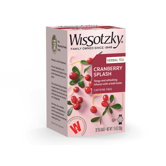 Wissotzky, Herbal Tea, Cranberry Flavored 20pk