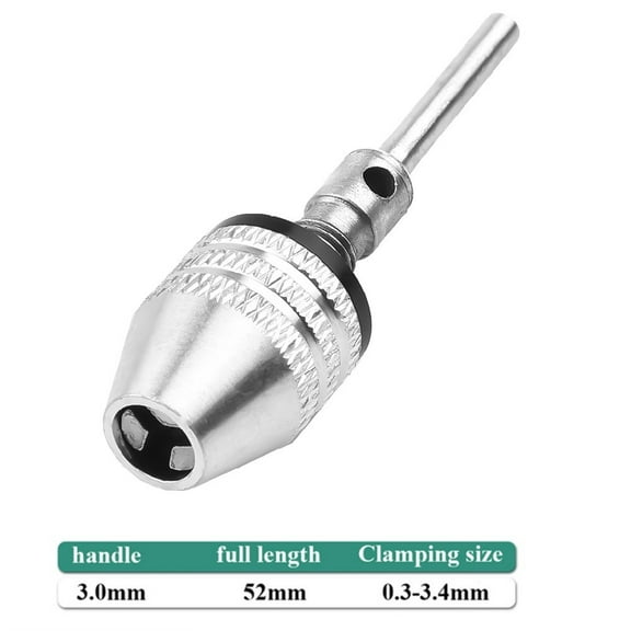 Mini Keyless Chuck Electric Drill Bits Collet Converter Extension Screwdriver Chucks Adapter Fixture