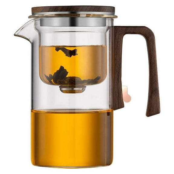 Magnetic Filtration Teapot - Automatic Tea Separation, Small Waist Design, Glass for Office Use