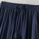thumbnail image 5 of Pantalones largos para hombre, informales, holgados, ventilados, con bolsillos y cordón, rectos, de poliéster., 5 of 5