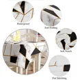 thumbnail image 6 of Marble Texture Black White Geometry Tablecloths Waterproof Kitchen Items Coffee Table For living Room Home Decor Dining Table, 6 of 7