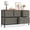 Ink Green, variant on Gianna TV Cabinet Stand, 5 Fabric Drawers & Adjustable Feet for Bedroom, Grey