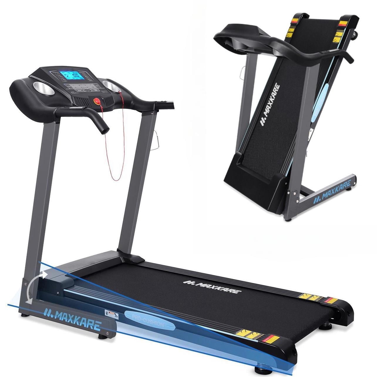MaxKare 2.5 HP Treadmills for Home with 12 Levels Auto Incline, 8.5 mph Speed 15 Preset Program, 220lbs Max Weight