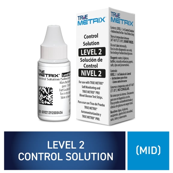 TRUE METRIX Control Solution Level 2, For Use with TRUE METRIX Test Strips