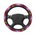 thumbnail image 3 of Bingfone Colorful Tie Dye Stained Glass 3 Steering Wheel Cover - Universal 15 Inches Car Steering Wheel Covers Grip Auto Internal Accessories, 3 of 7