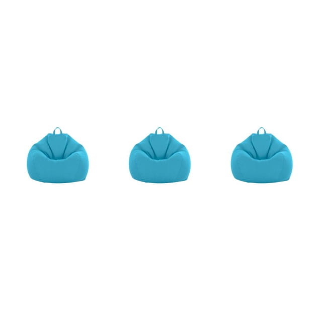 Naiovety Acogedor y moderno salón Beanbags elegante funda para silla Puff sofá azul cielo Type1 NO1