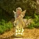 thumbnail image 3 of Estatua de jardín iluminada con energía solar, luces LED, decoración de resina para exteriores, patio, jardín, cumpleaños, familia., 3 of 5