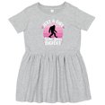 thumbnail image 3 of Inktastic Just a Girl Who Loves Bigfoot Girls Toddler Dress, 3 of 5