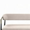 thumbnail image 3 of ACME Jaramillo Bench, Beige Chenille & Black Finish, 3 of 8