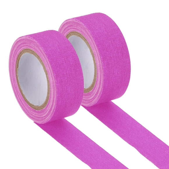 Uxcell Gaffers Tape, 0.8 Inch x 32.8 Feet Colored Cotton Glow Tape for Party Decorations, Purple