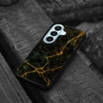 thumbnail image 4 of WIRESTER Shockproof Soft Rubber Cover Case for Samsung Galaxy S26+ / S26 Plus 6.7" 2026, Black Marble Gold Veins, 4 of 5