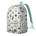 thumbnail image 2 of Cute Night Owl Backpack – Snowy Owl and Stars Print School Bag for Owl Lovers and Creative Travelers, 2 of 5