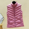 thumbnail image 5 of Women Autumn Winter Ultra Light Duck Down Vest Slim Sleeveless Zip up Jacket Warm Puffer Waistcoat, 5 of 6