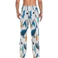 thumbnail image 4 of FREEAMG Sea Animals Pajama Pants for Men, Men's Separate Bottoms, Pure Cotton Comfortable Lounge Pants for Men（397）, 4 of 7