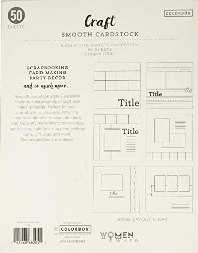 Carton souple Artisinat de Colorbok 50 Feuilles