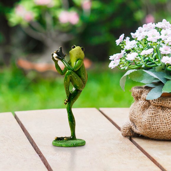 Escultura de resina de béisbol | Decoración de jardín y hogar pintada a mano para escritorio, mesa o patio | Estatua para interior y exterior para piscina, patio y sala de estar | Regalo deportivo