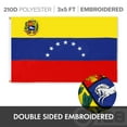 thumbnail image 6 of G128 Combo Pack: American USA Flag ToughWeave Series 4x6 Ft Single Sided & Venezuela 7 Stars Venezuelan Flag Double Sided 4x6 Ft Double ToughWeave Series | Both Embroidered Polyester, Brass Grommets, 6 of 9