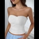 thumbnail image 5 of Top de Tubo Sin Tirantes Y2K para Mujer, Top Corto de Punto Básico, Sin Espalda, Sin Mangas, Bandeau para Conjuntos de Verano 2025. XL, 5 of 9