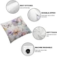 thumbnail image 6 of BANET Brown Cream Grey Pink Pillow Covers Watercolor Flower Couch Pillow Cases Rustic Abstract Modern Throw Pillows Set of 2 Farmhouse Home Decor for Room Bedroom Bed Cushion Outdoor  18x18in, 6 of 7