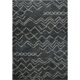 thumbnail image 1 of Ladole Rugs Tapis de Treillis Contemporain Durable Fabriqué à la Machine en Gris-Ivoire, 1 of 4