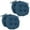 Indigo, variant on 16-inch Solid Micro Suede Round Tufted Chair Cushions (Set of 4) - Indigo