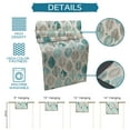 thumbnail image 7 of Table Runner Dresser Scarf 13 x 70 Inch Leaves Specimens Teal Green Grey Burlap Background Table Runners Non-Slip Heat Kitchen Dining Table Decor for Indoor Outdoor Home Party Decoration, 7 of 7