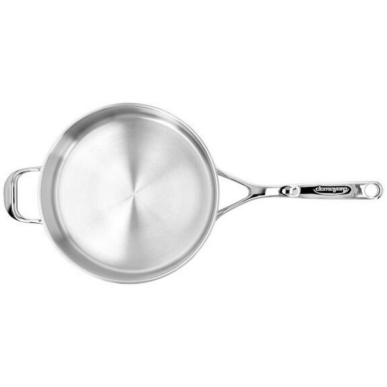 Demeyere Industry 5 3 qt Sauté Pan with Helper Handle and Lid, 18/10  Stainless Steel