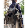 thumbnail image 2 of Mochila de lona de gran capacidad retro de moda europea y americana para mujer 2024, nueva mochila de viaje informal y versátil a la moda, 2 of 5