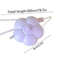 thumbnail image 3 of ZZkhGO Small Tape Measure Cute Flower Petal Shape, Retractable Body Measuring Tape with Push Button, Pocket Sewing Circumference Ruler for Waist Chest Hips Home Travel, Purple, 3 of 6