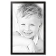 thumbnail image 2 of ArtToFrames 28" x 44" Honors Black with Silver Picture Frame, 28x44 inch Black Wood Poster Frame (WOM-5157), 2 of 7