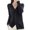 Black, variant on Fiaer Long Sleeve Knit Cardigan Sweaters for Women Lightweight Comfort Versatile Button Down V-Neck Solid Tops Yellow XL