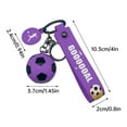 thumbnail image 3 of YATLTE Sports Ball Keychains, Soccer Ball Keychain, Metal Rotating 3D Sports Keychain, Football Key Ring, Fun Keychains for Backpack, Purse, Luggage, Sports Themed Party Favor, 3 of 7